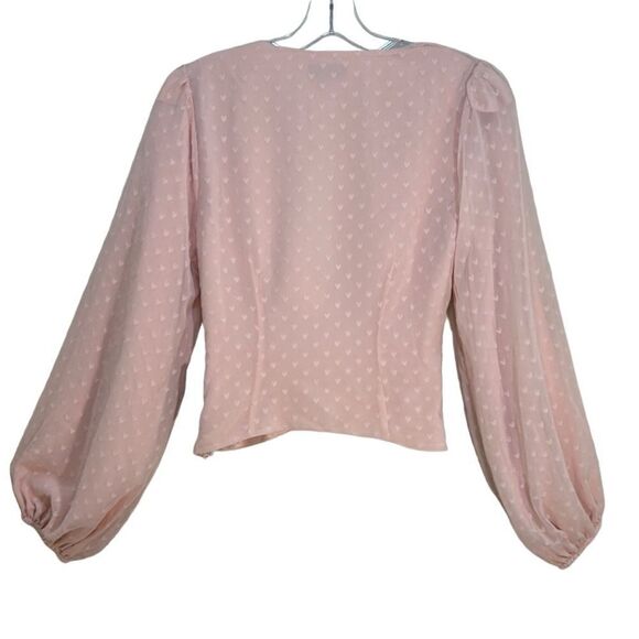MAJORELLE - “Alejandra” Twist, Crop, Peplum Top in Blush - NWT Size S, Pink - Picture 6 of 17